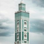 الصورة لصومعة مسجد المصلى بحي الأزهار مدينة تطوان بعدسة Whoisayad